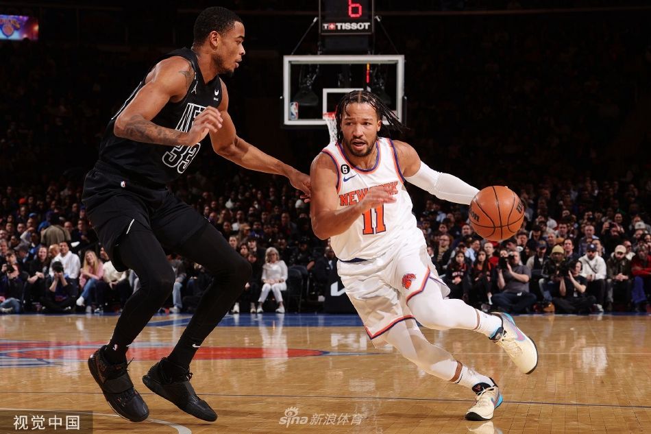  布伦森准三双助尼克斯逆转篮网纽约德比上演精彩对决